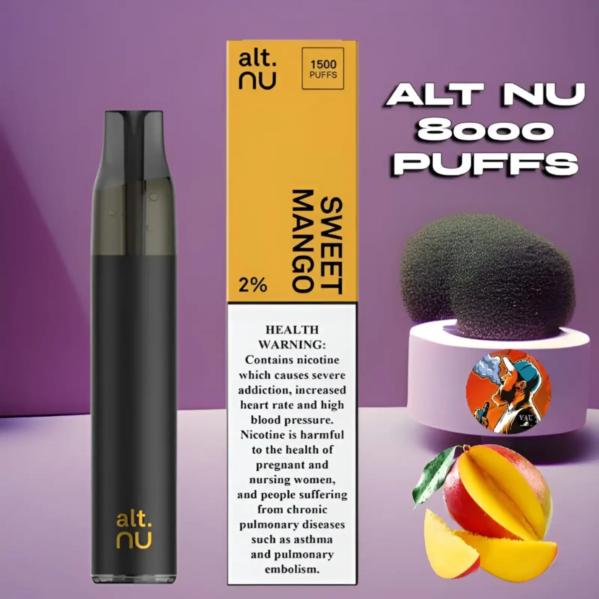 ALT NU 8000 Puffs Disposable Vape Exposed 20mg - Dubai