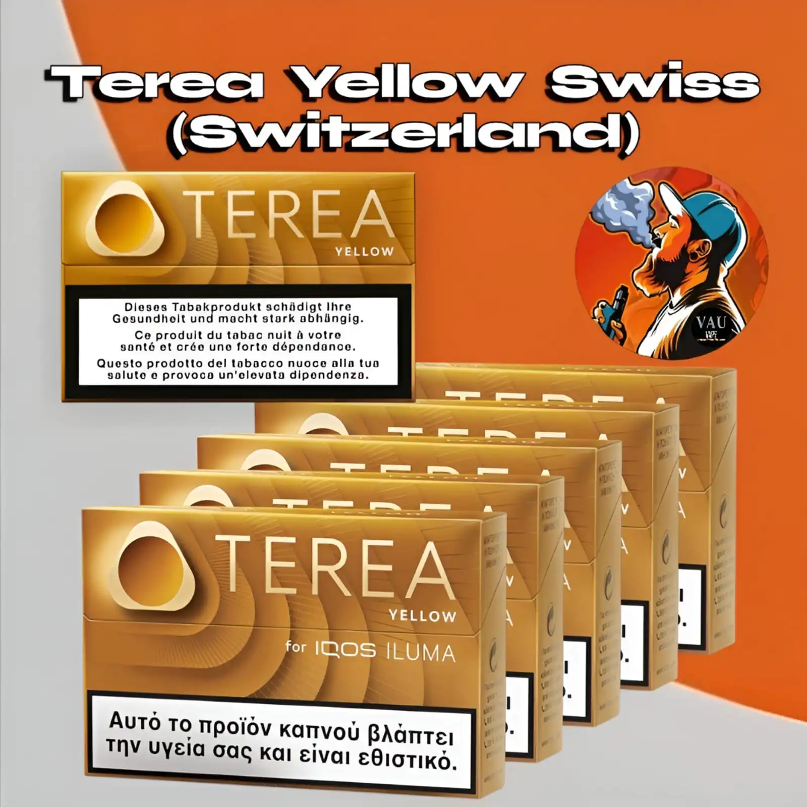 Buy Terea Yellow Flavor Swiss Edition Tobacco Sticks - Dubai UAE