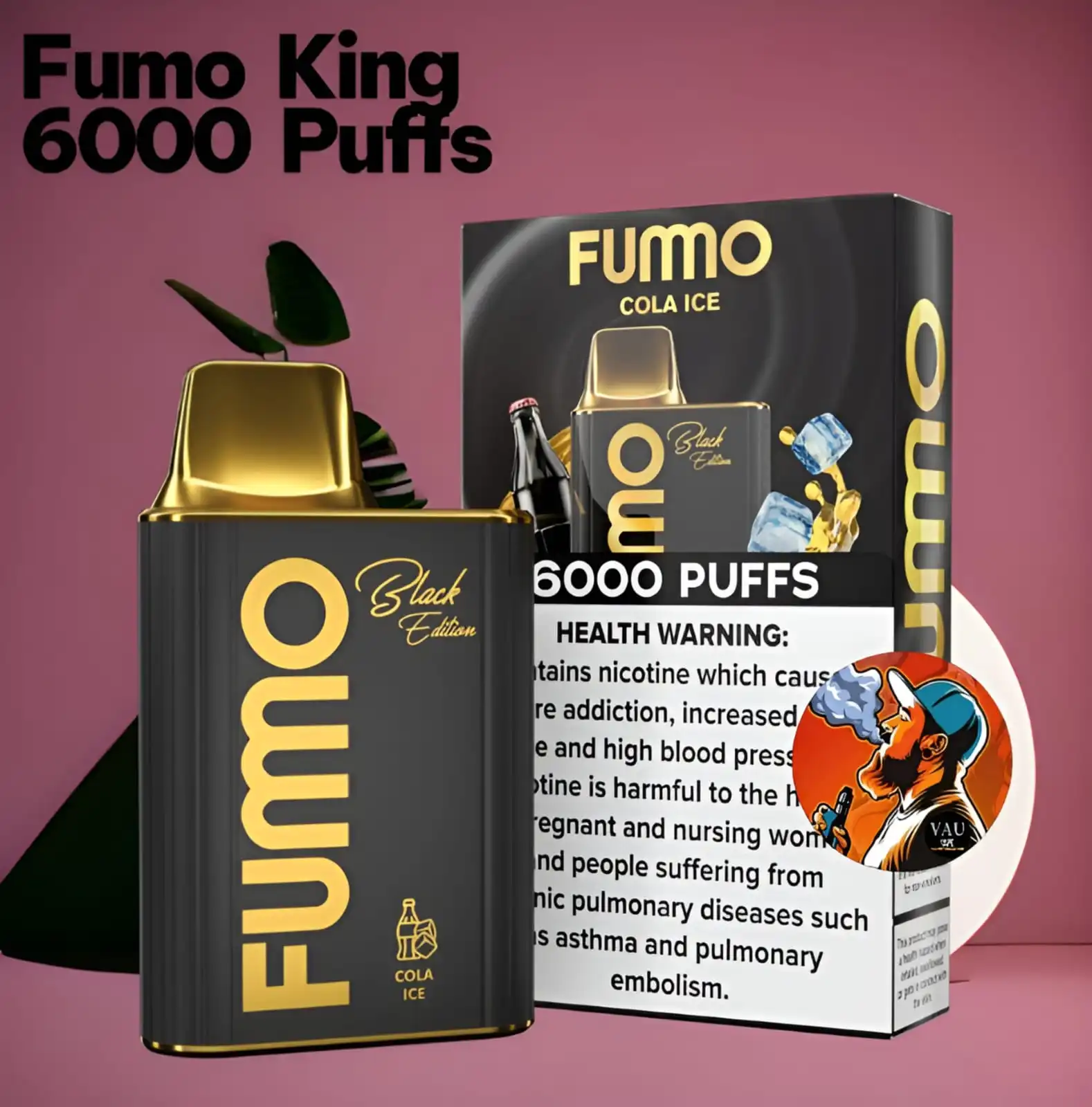 Fumo King Cola Ice 6000 Puffs Vape Kit - Fummo Dubai