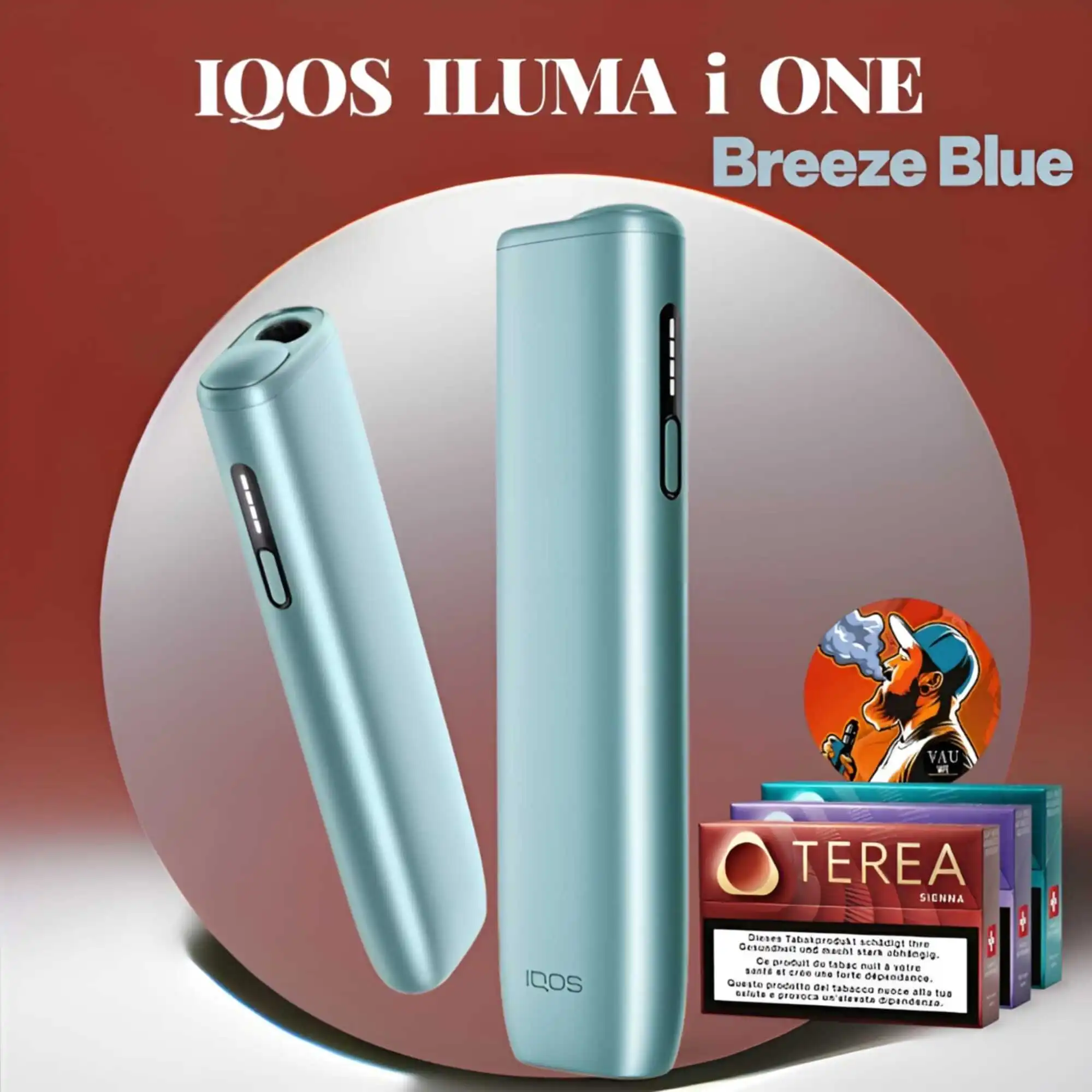 IQOS ILUMA i ONE Breeze Blue #1 Startling Kit - Dubai UAE