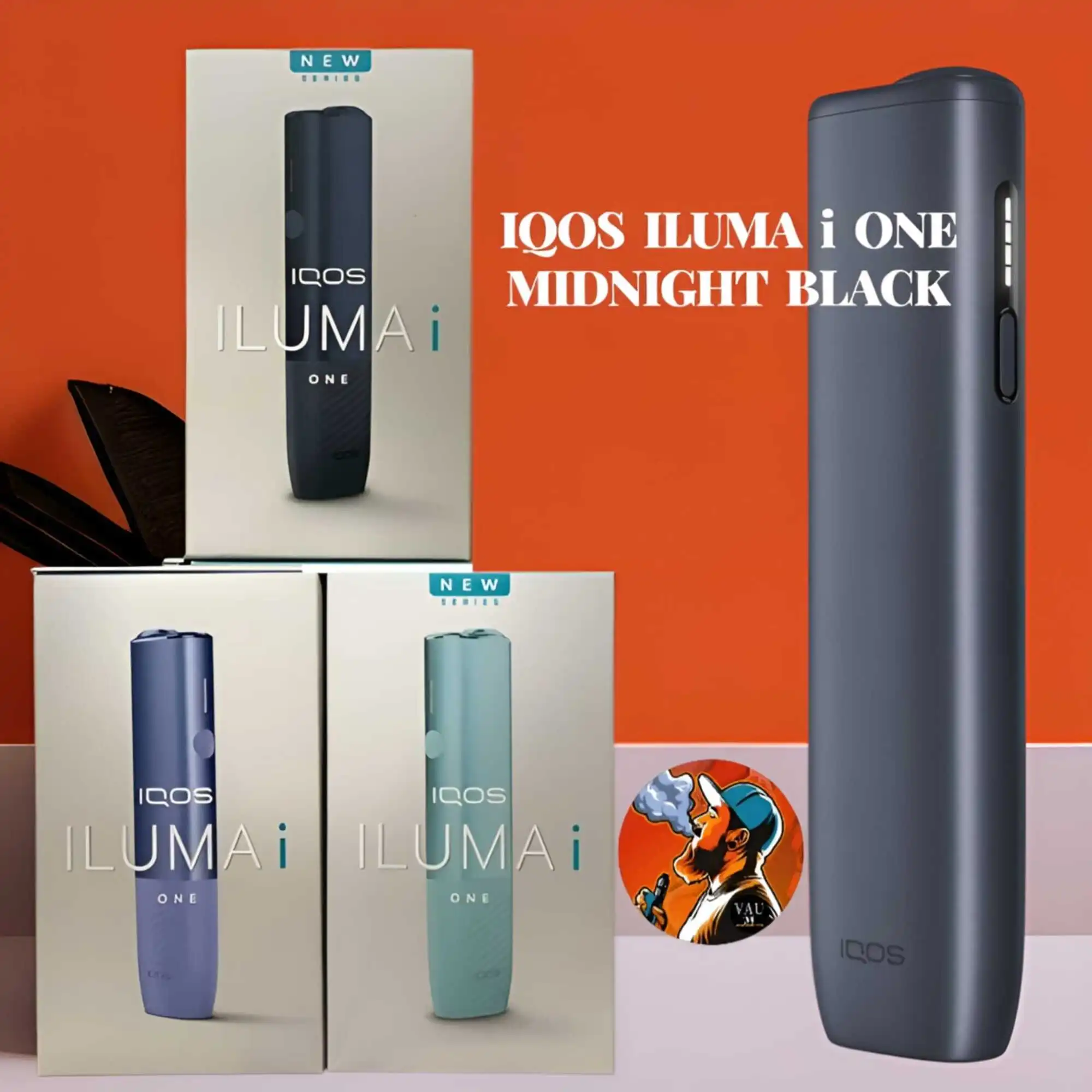 Best IQOS ILUMA i ONE Midnight Black Kit | Stuck-up Device