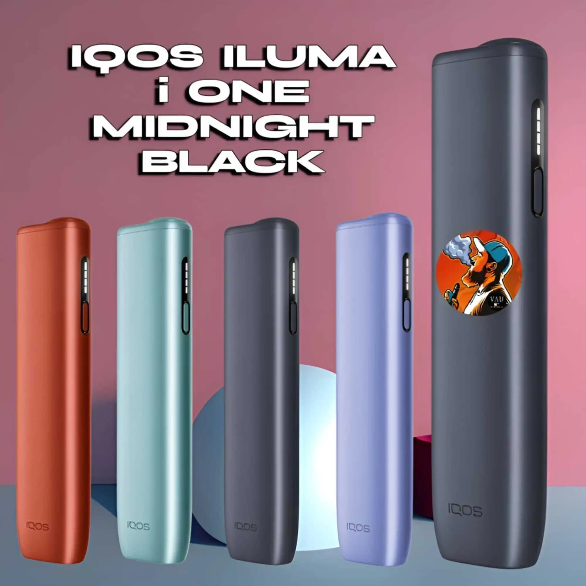 Best IQOS ILUMA i ONE Midnight Black Kit | Stuck-up Device