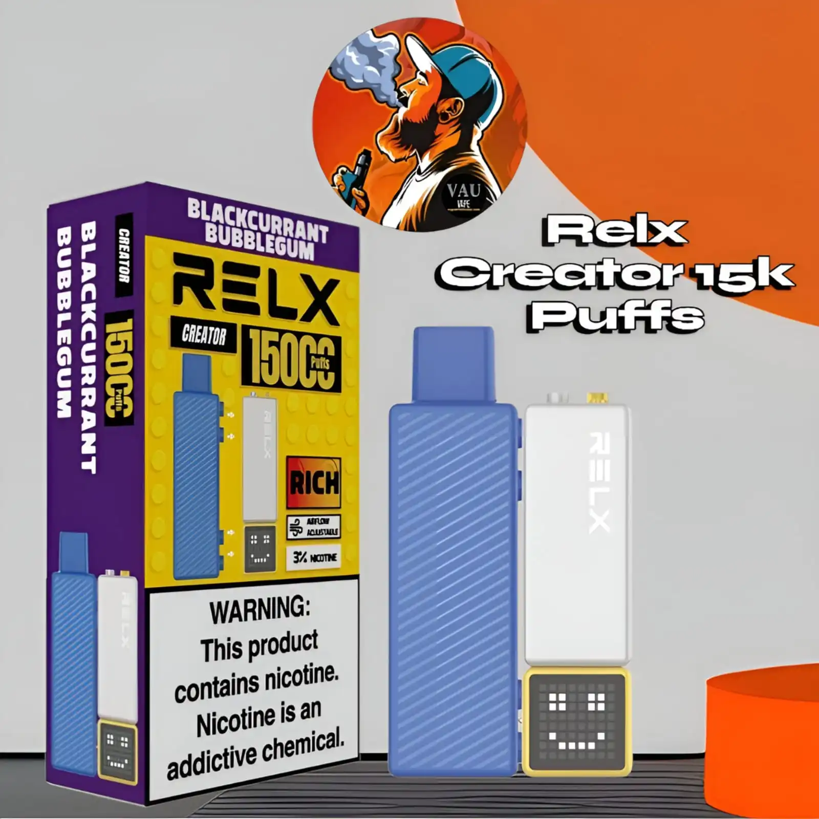 Relx Creator 15000 Puffs Masterful Starter Kit - Dubai