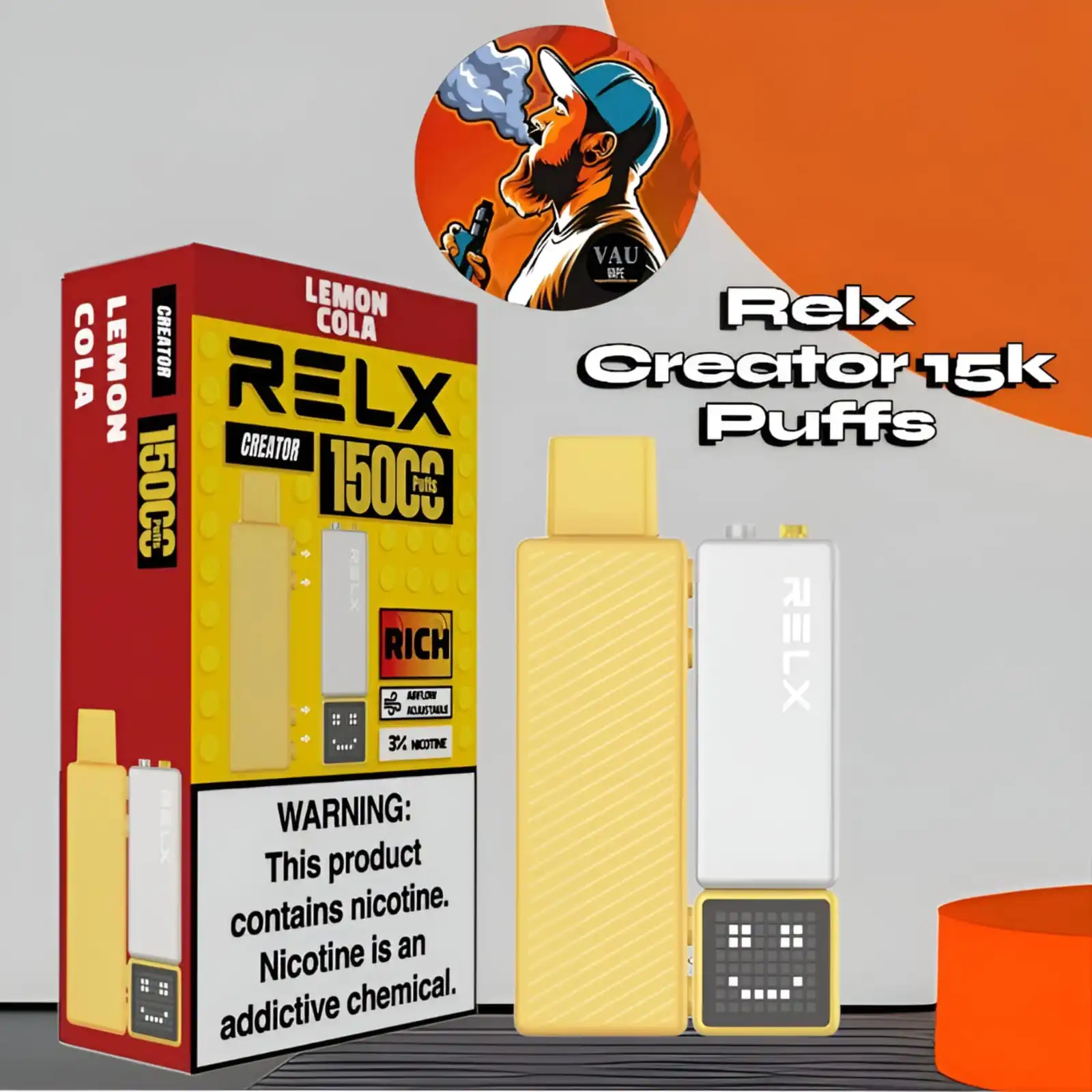 Relx Creator 15000 Puffs Masterful Starter Kit - Dubai