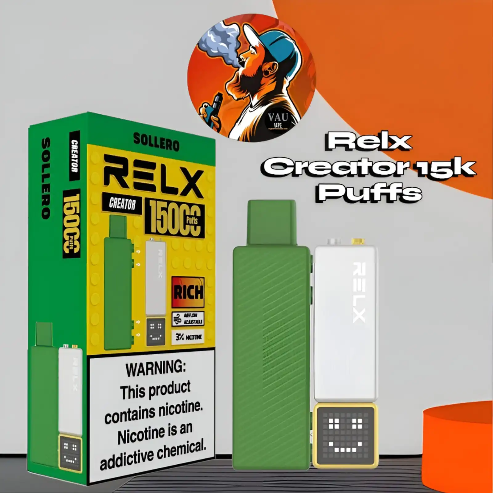 Relx Creator 15000 Puffs Masterful Starter Kit - Dubai
