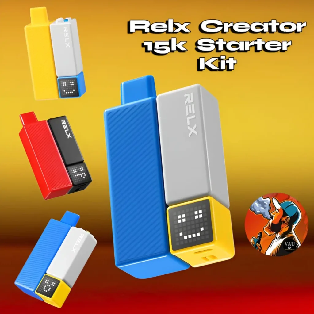 Relx Creator Starter Kit 15000 Puffs Best Selling Vape Device