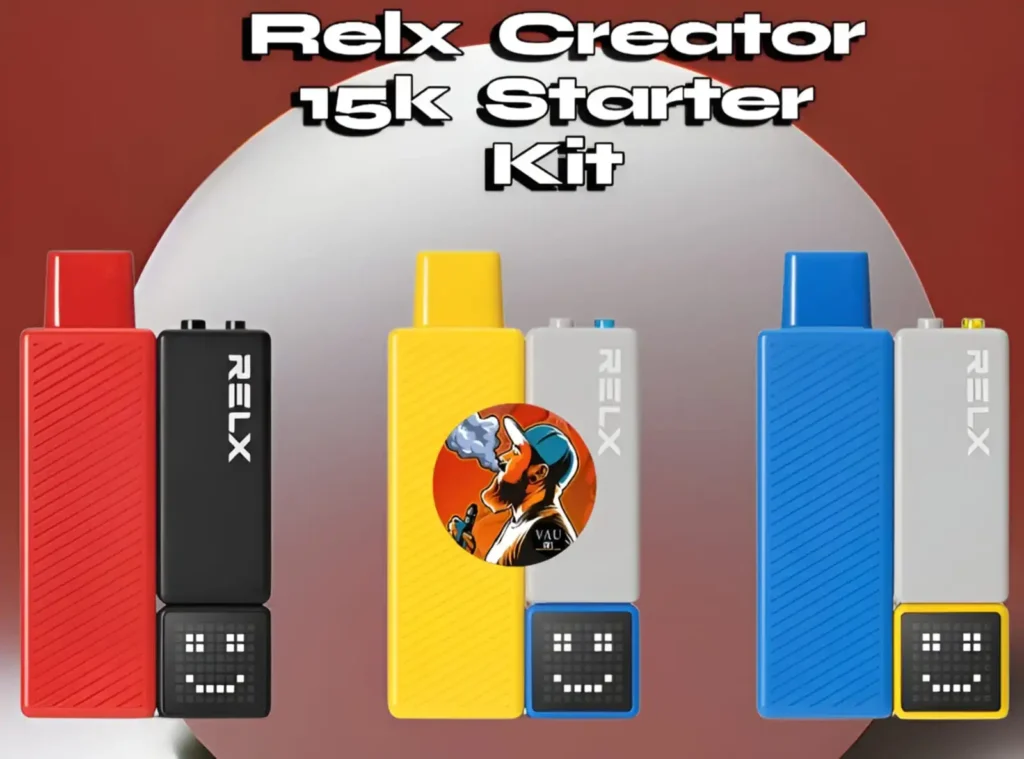 Relx Creator Starter Kit 15000 Puffs Best Selling Vape Device