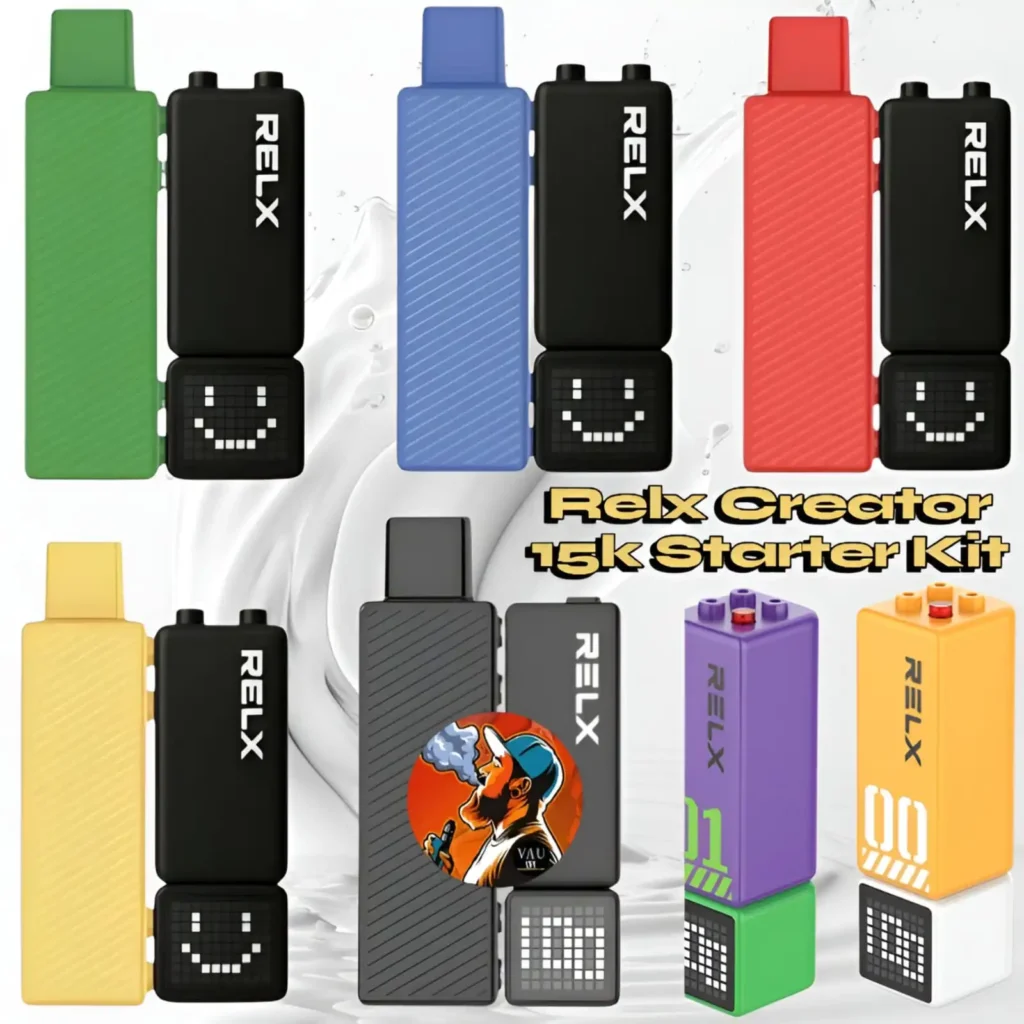 Relx Creator Starter Kit 15000 Puffs Best Selling Vape Device