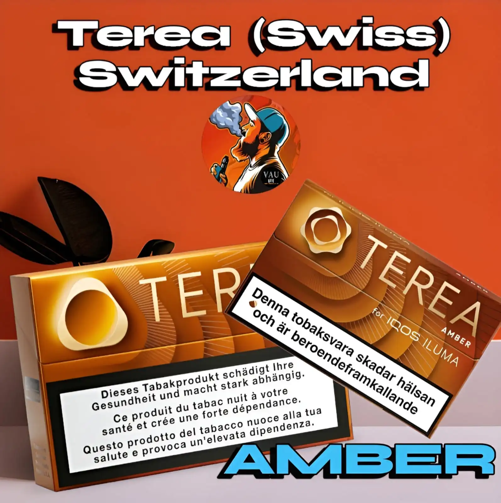 Terea Amber Swiss Tobacco Sticks Switzerland - Dubai UAE