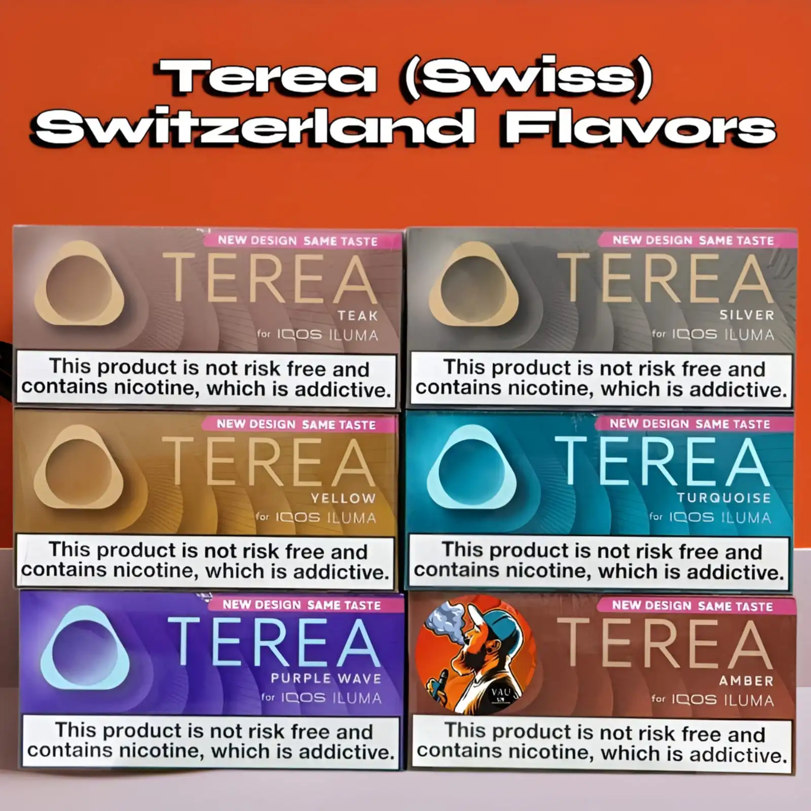 Terea Amber Swiss Tobacco Sticks Switzerland - Dubai UAE