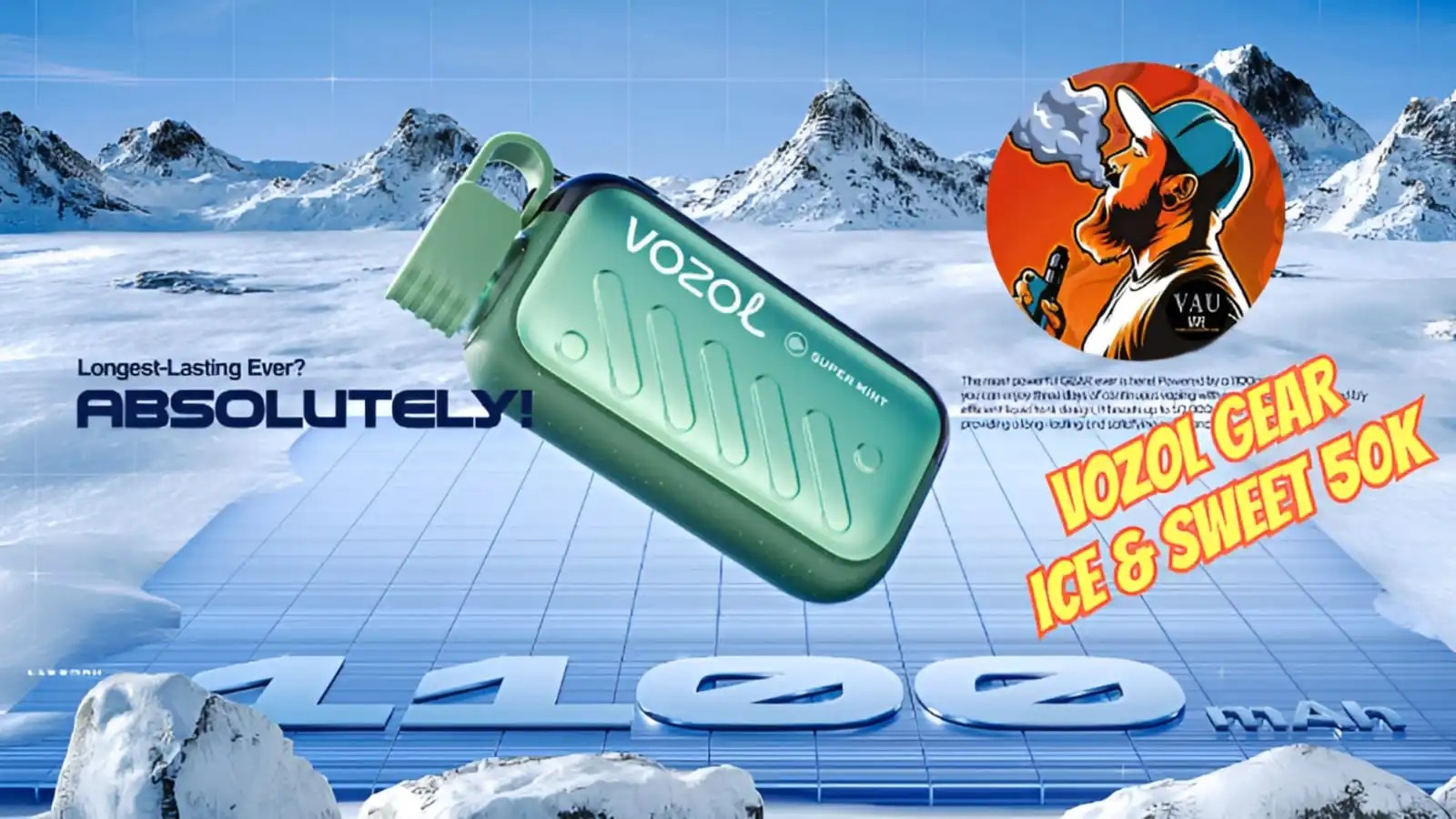 Vozol Gear Ice & Sweet 50000 Puffs Disposable Vape 50k – Dubai