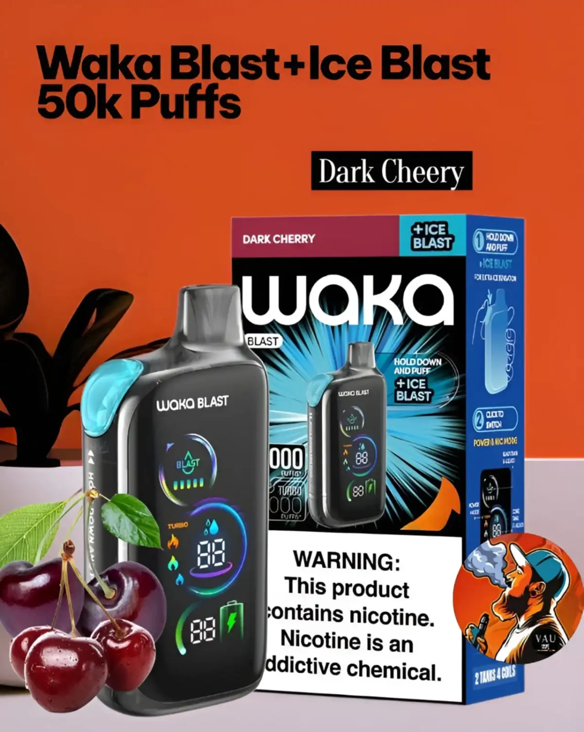 Waka Blast 50000 Puffs Ice Blast Disposable Vape - Dubai