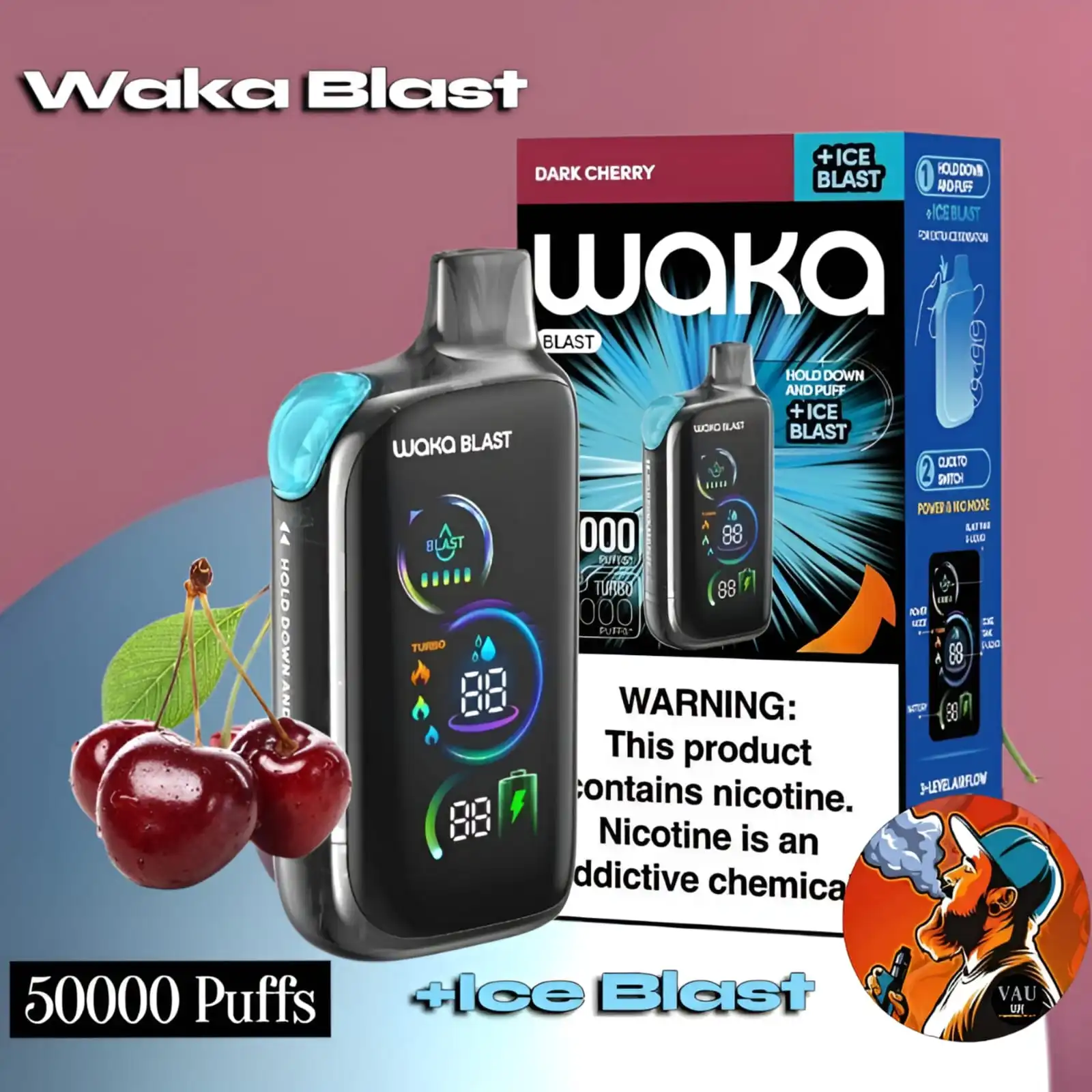 Waka Blast 50000 Puffs Ice Blast Disposable Vape - Dubai
