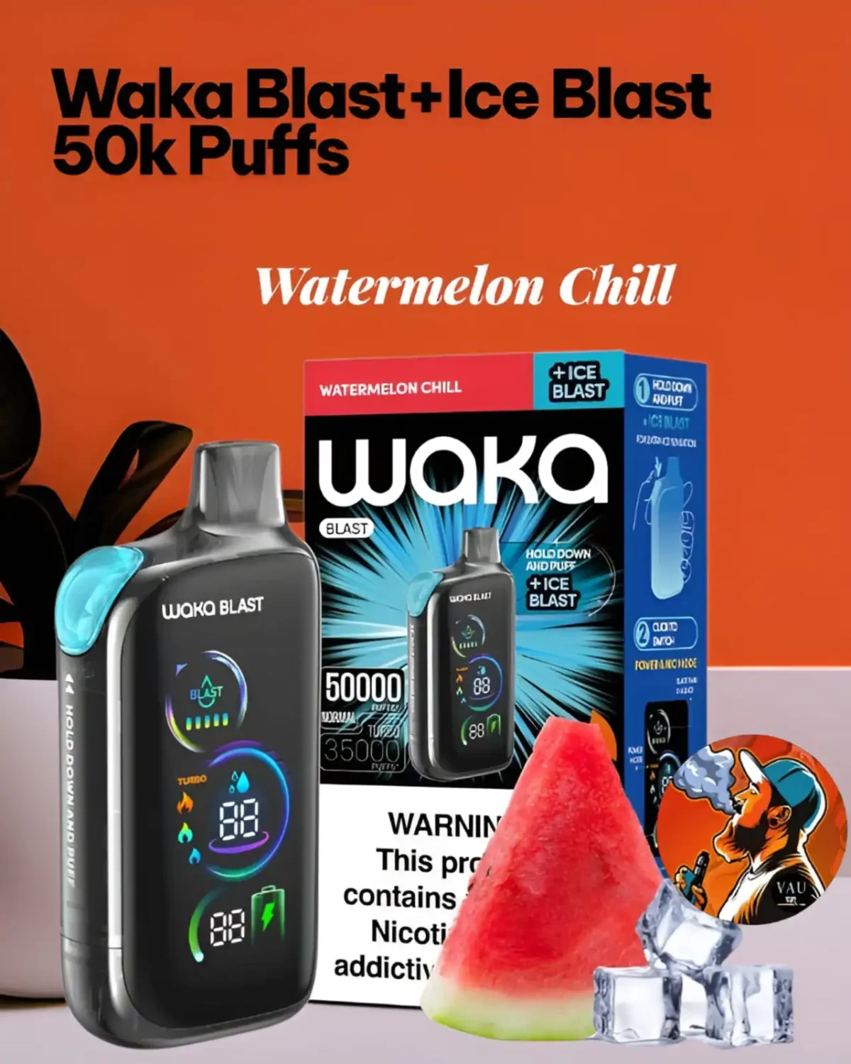 Waka Blast 50000 Puffs Ice Blast Disposable Vape - Dubai