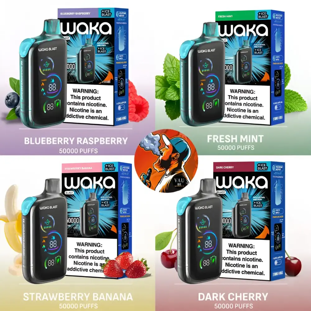 Waka Blast 50k Disposable Vape 50000 Puffs - Dubai, UAE