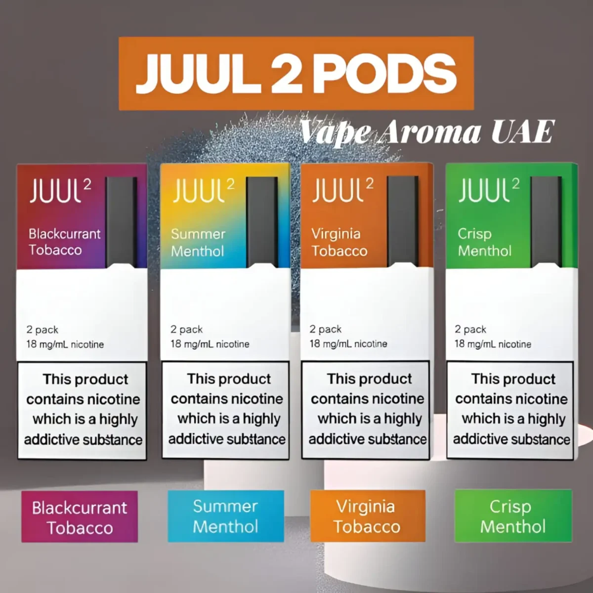 Best JUUL 2 Pods in Dubai UAE | Premium Taste - Authentic