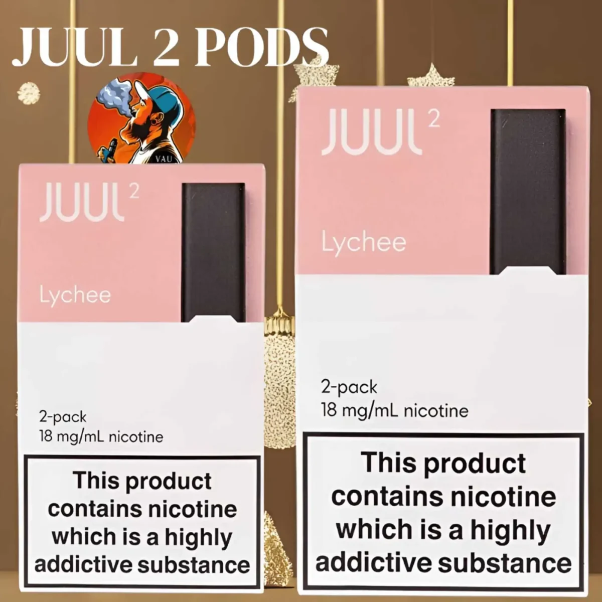 Juul 2 Pods Lychee Flavor 18MG Salt Nicotine – Dubai