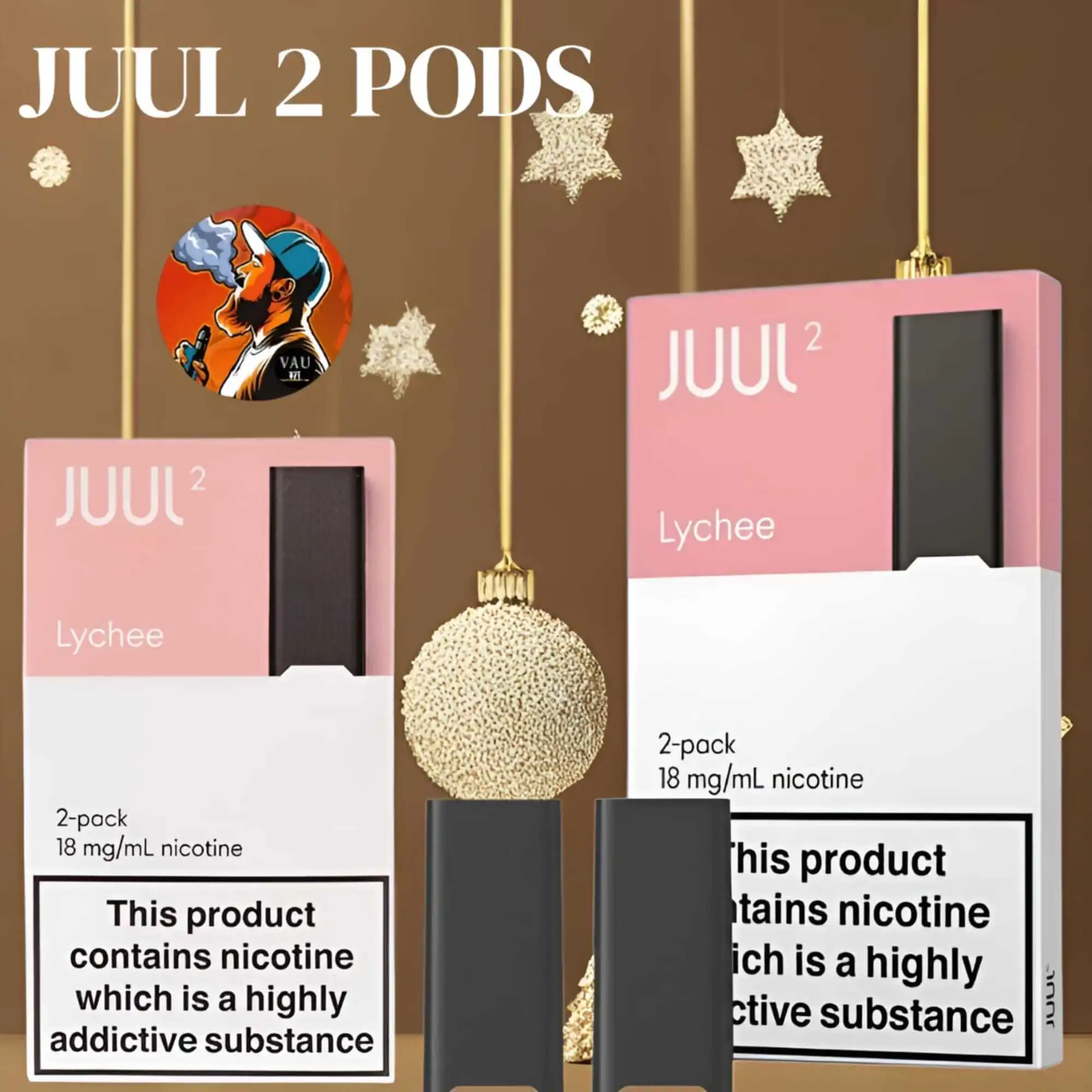 Juul 2 Pods Lychee Flavor 18MG Salt Nicotine – Dubai