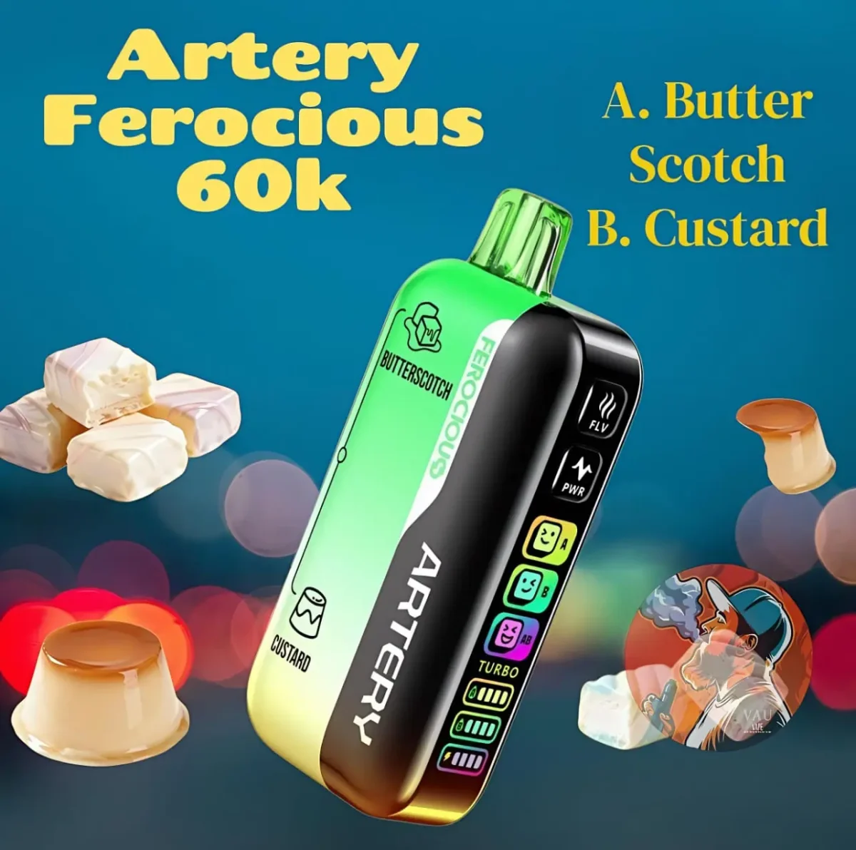 Artery Ferocious CL6 60000 Puffs | 30MG 60k - Dubai UAE