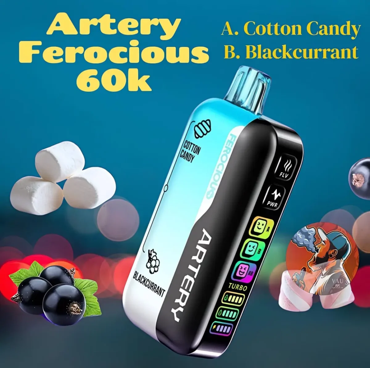 Artery Ferocious CL6 60000 Puffs | 30MG 60k - Dubai UAE
