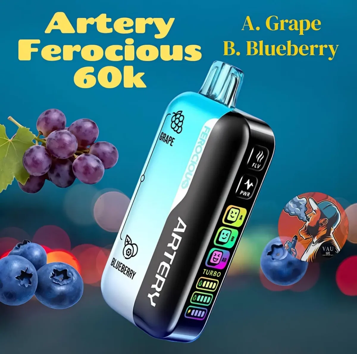Artery Ferocious CL6 60000 Puffs | 30MG 60k - Dubai UAE