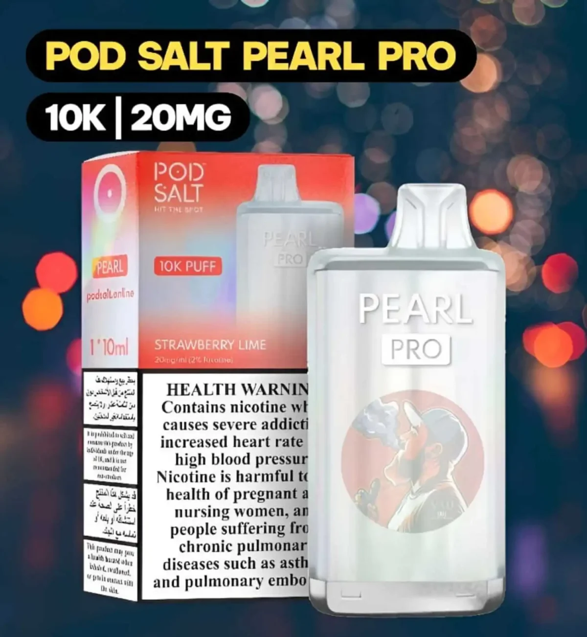 Best Pod Salt Pearl Pro 10k 2% Nicotine 10000 Puffs vape kit
