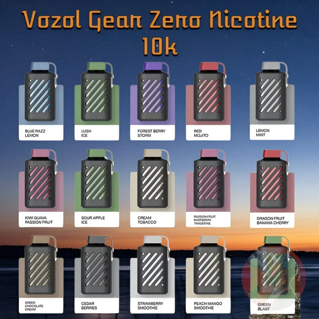 Best Vozol Gear Zero Nicotine 10000 Puffs Disposable Vape 0 MG – Dubai UAE