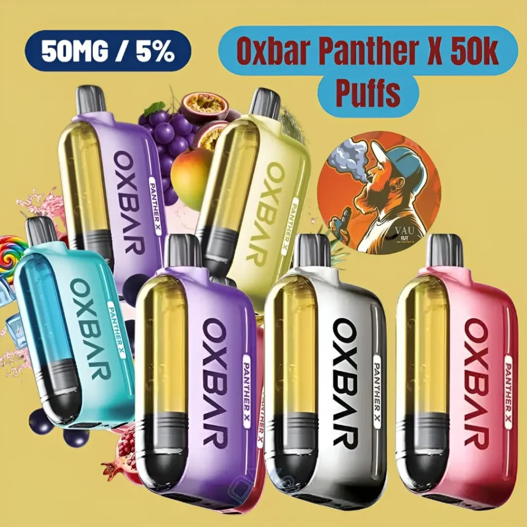 Dr Vapes Oxbar Panther X 50k Disposable Vape 5% Nicotine 50000 Puffs Dubai UAE
