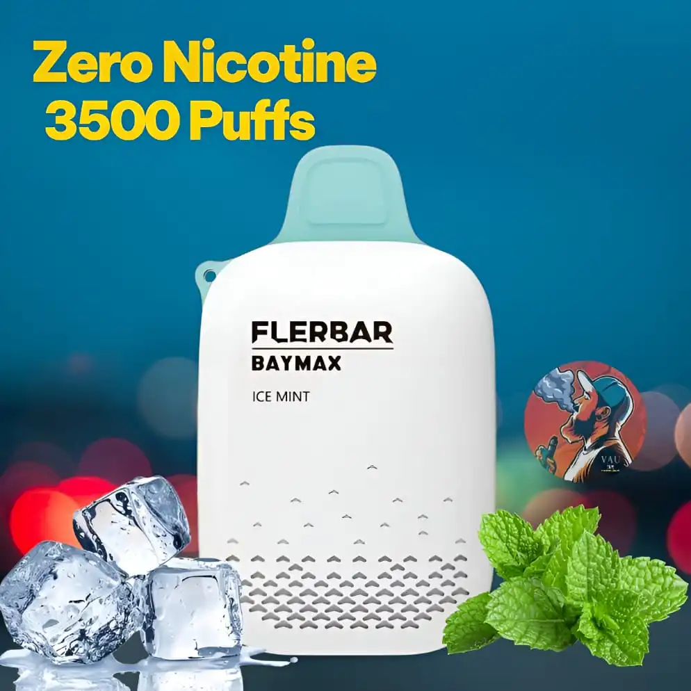 Flerbar Baymax 3500 Puffs Zero Nicotine (0mg / 0%) Disposable Vape in Dubai UAE