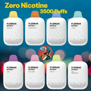 Flerbar Baymax 3500 Puffs Zero Nicotine (0mg / 0%) Disposable Vape in Dubai UAE