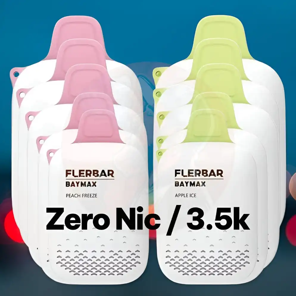 Flerbar Baymax 3500 Puffs Zero Nicotine (0mg / 0%) Disposable Vape in Dubai UAE