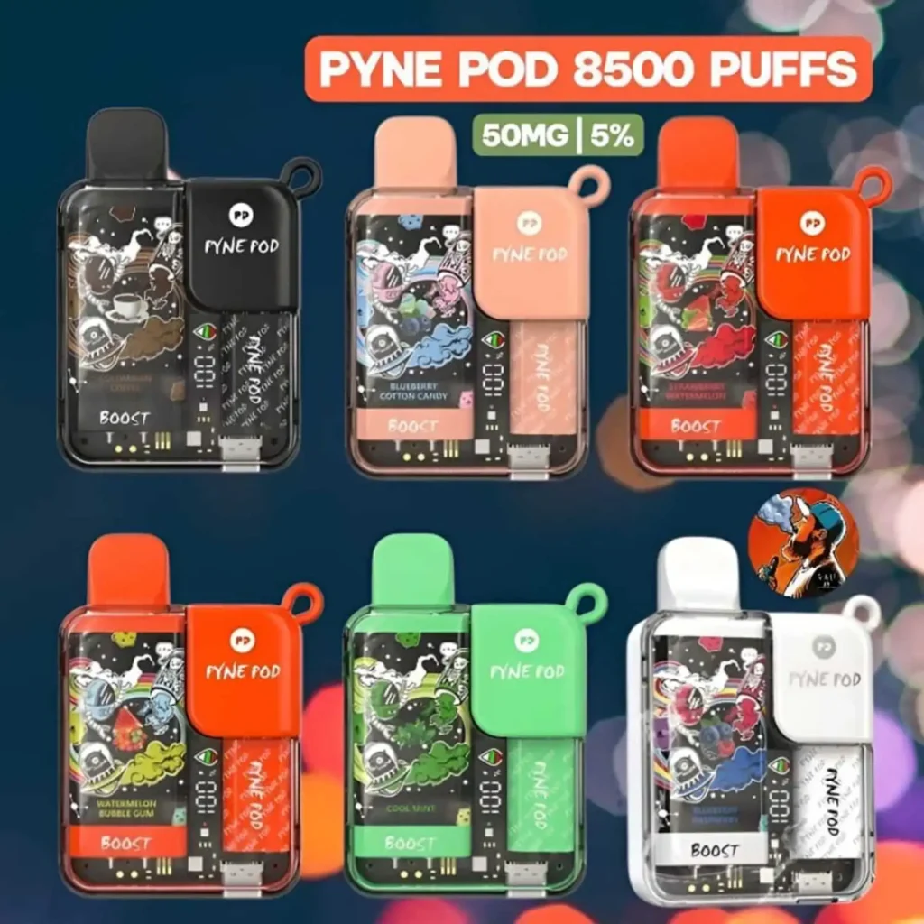 Pyne Pod Boost 8500 Puffs 5% Nicotine Disposable Vape - Dubai UAE