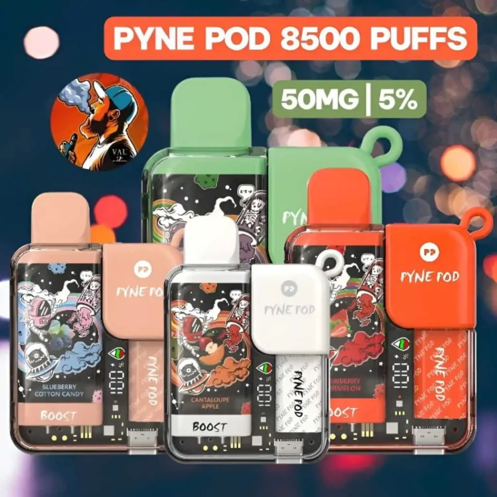 Pyne Pod Boost 8500 Puffs 5% Nicotine Disposable Vape - Dubai UAE