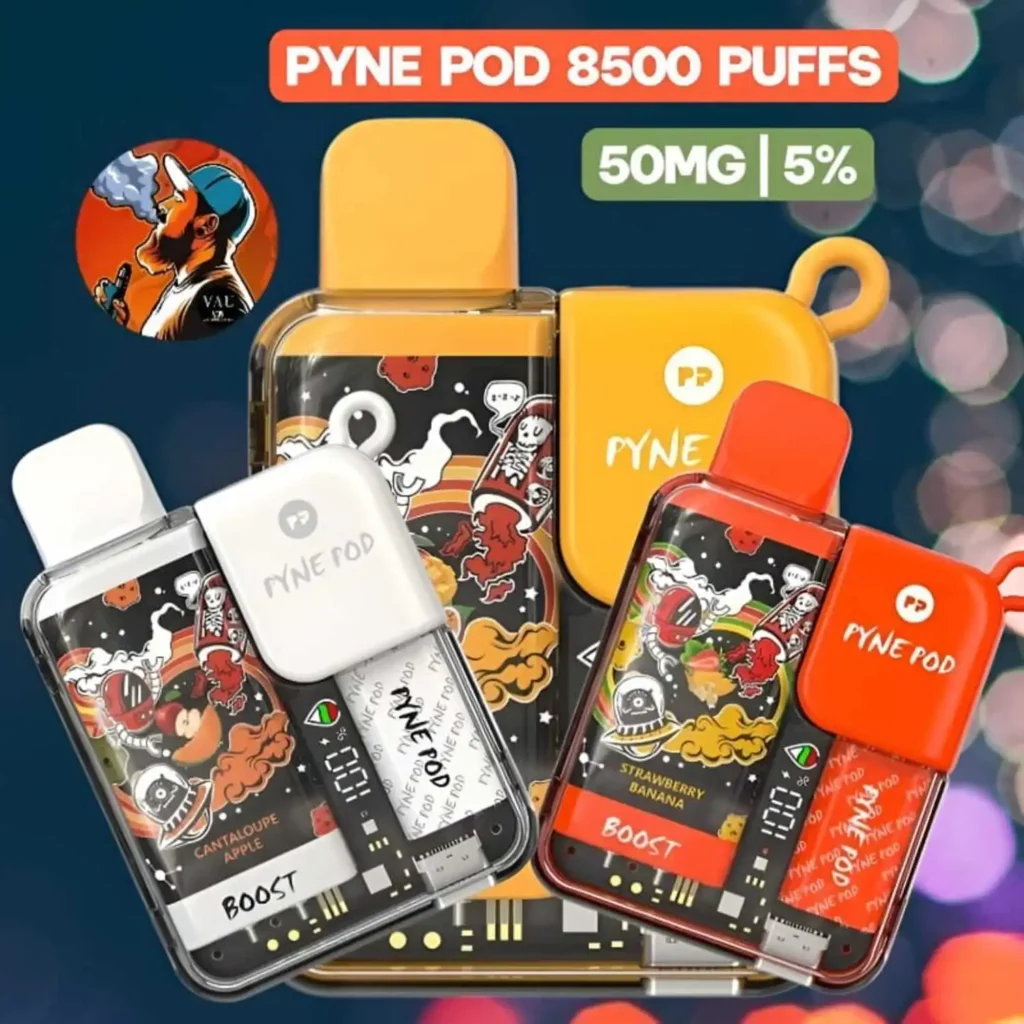 Pyne Pod Boost 8500 Puffs 5% Nicotine Disposable Vape - Dubai UAE