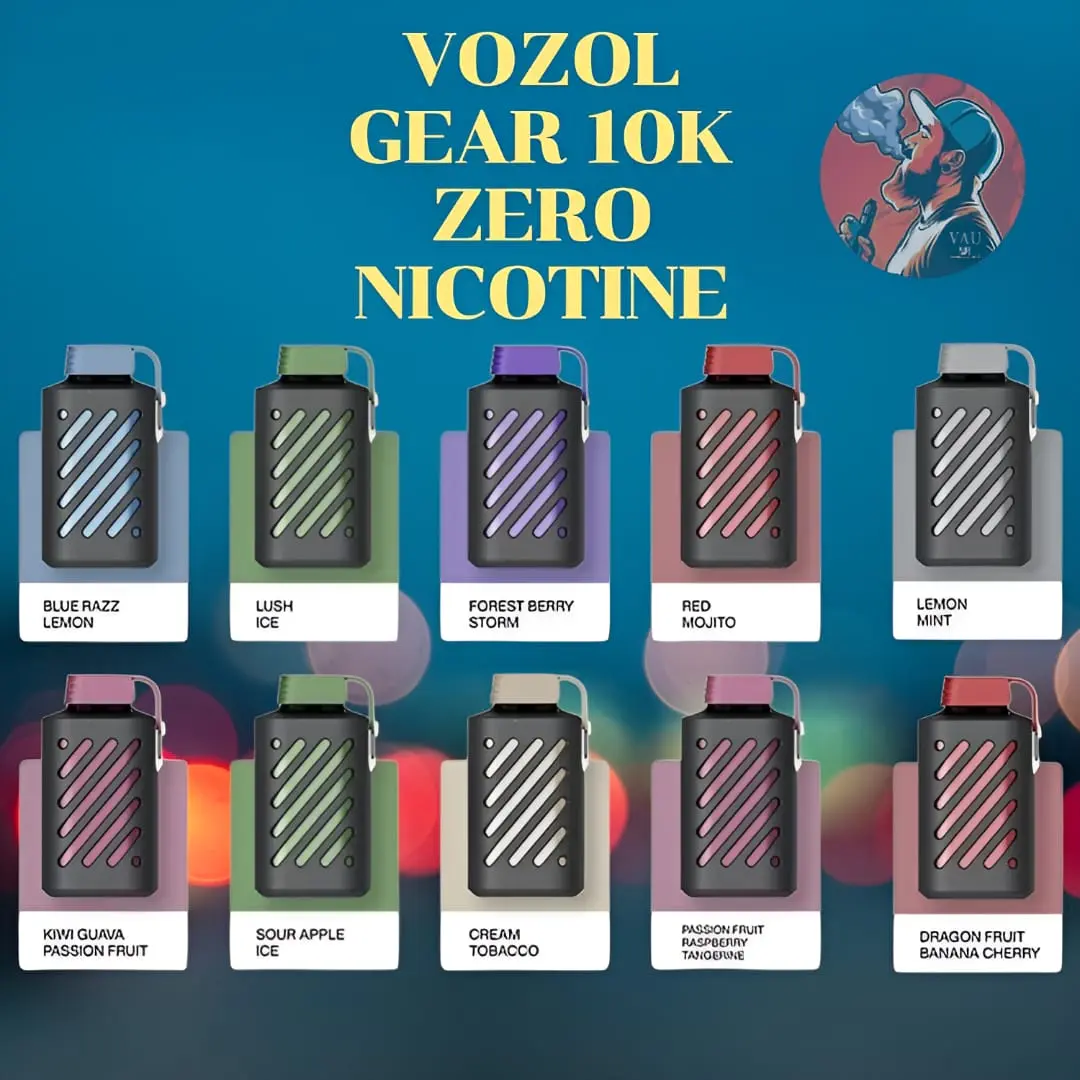Vozol Gear 10000 Puffs Zero Nicotine (0MG) Vape Kit - Dubai
