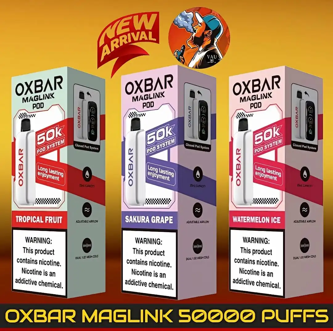 Oxbar Maglink 50000 Puffs Disposable Vape 50k Pod & Battery