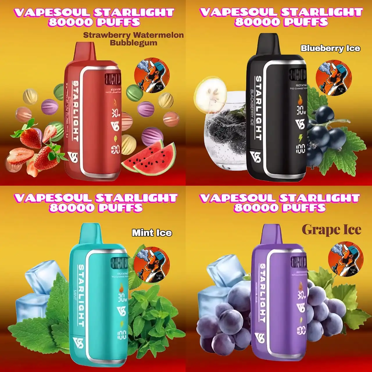 Vapesoul Starlight 80000 Puffs Disposable Vape - Dubai UAE
