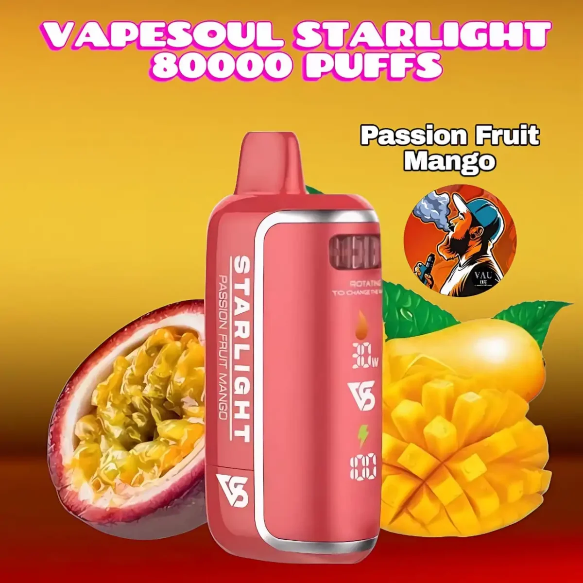 Vapesoul Starlight 80000 Puffs Disposable Vape - Dubai UAE