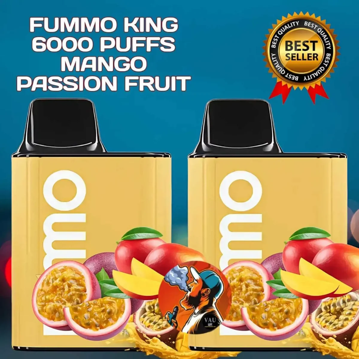 Fumo King Mango Passion Fruit 6000 Puffs Fummo Disposable Vape - DUbai UAE