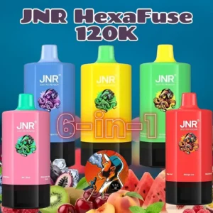 Best JNR HexaFuse 120K Puffs 6-in-1 Disposable Vape - Dubai UAE