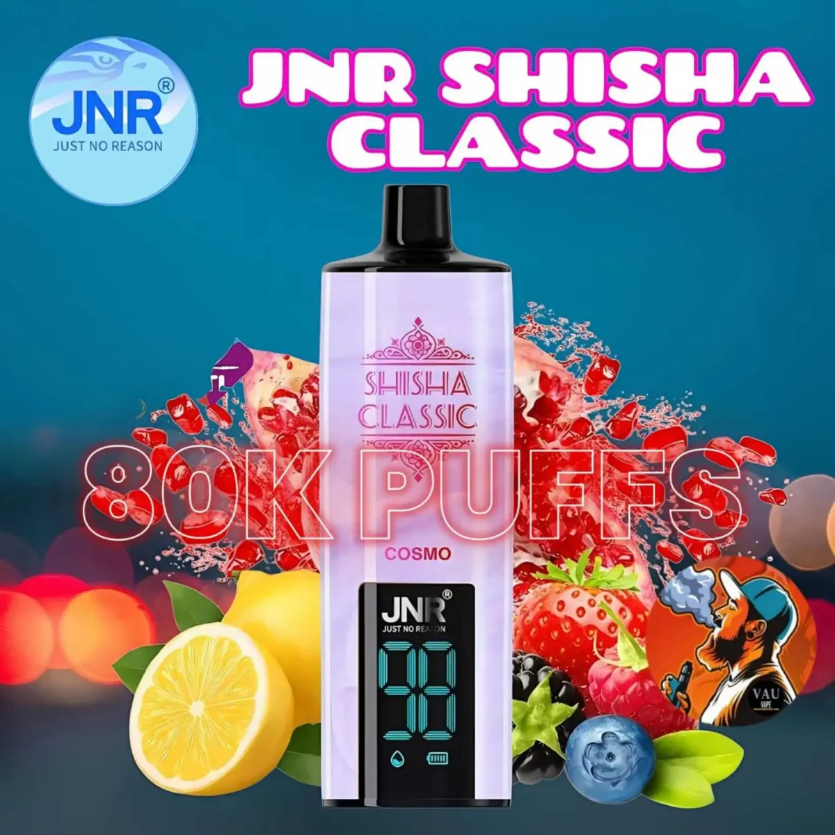 JNR Shisha Classic 80000 Puffs Best-selling Disposable Vape in Dubai UAE