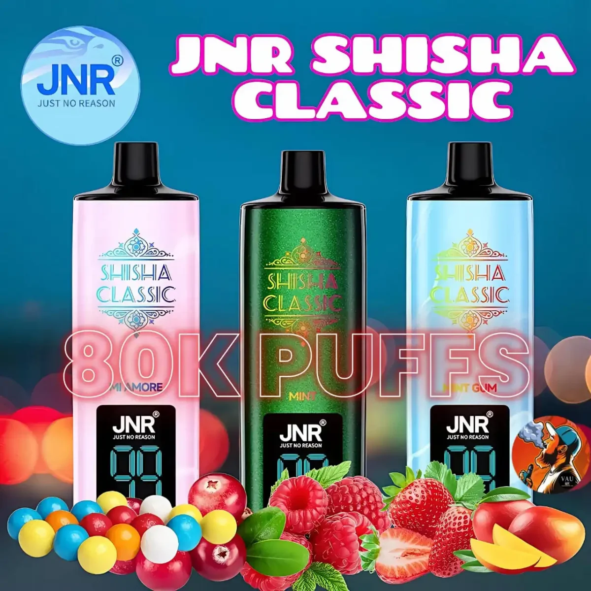 JNR Shisha Classic 80000 Puffs Best-selling Disposable Vape in Dubai UAE