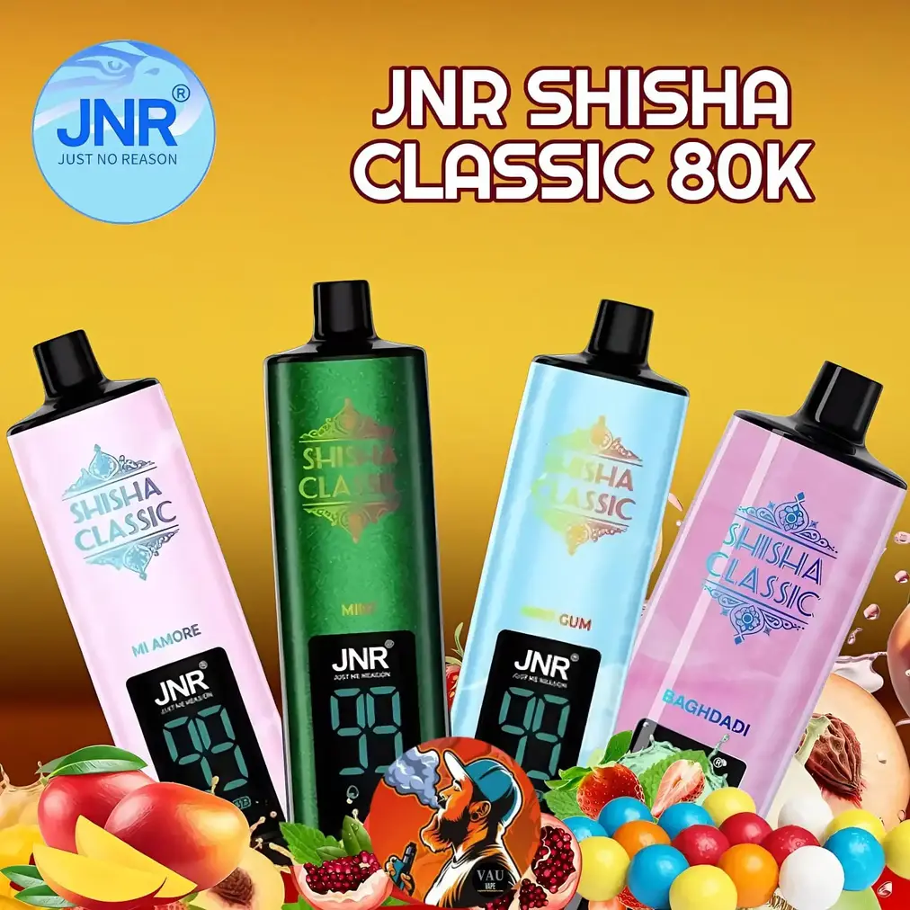 JNR Shisha Classic 80000 Puffs Best-selling Disposable Vape in Dubai UAE