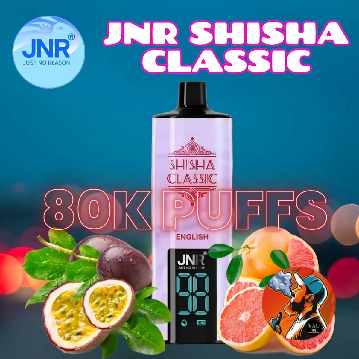 JNR Shisha Classic 80000 Puffs Best-selling Disposable Vape in Dubai UAE