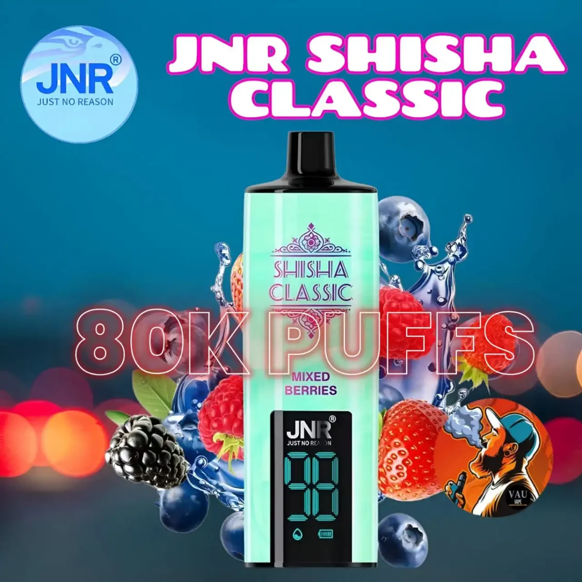 JNR Shisha Classic 80000 Puffs Best-selling Disposable Vape in Dubai UAE