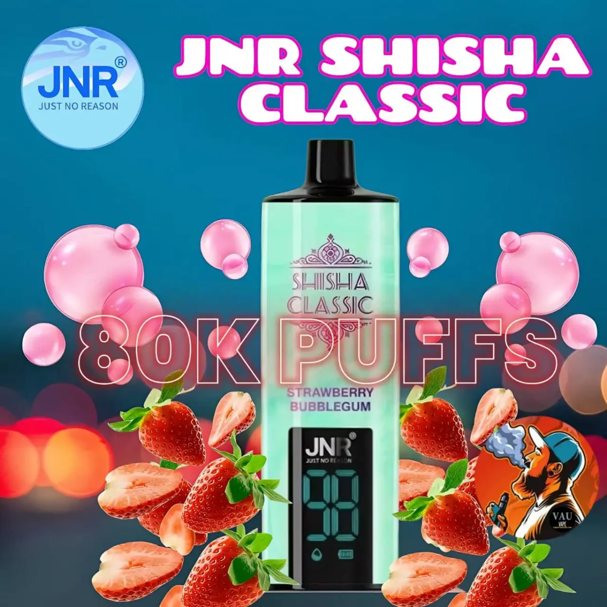 JNR Shisha Classic 80000 Puffs Best-selling Disposable Vape in Dubai UAE