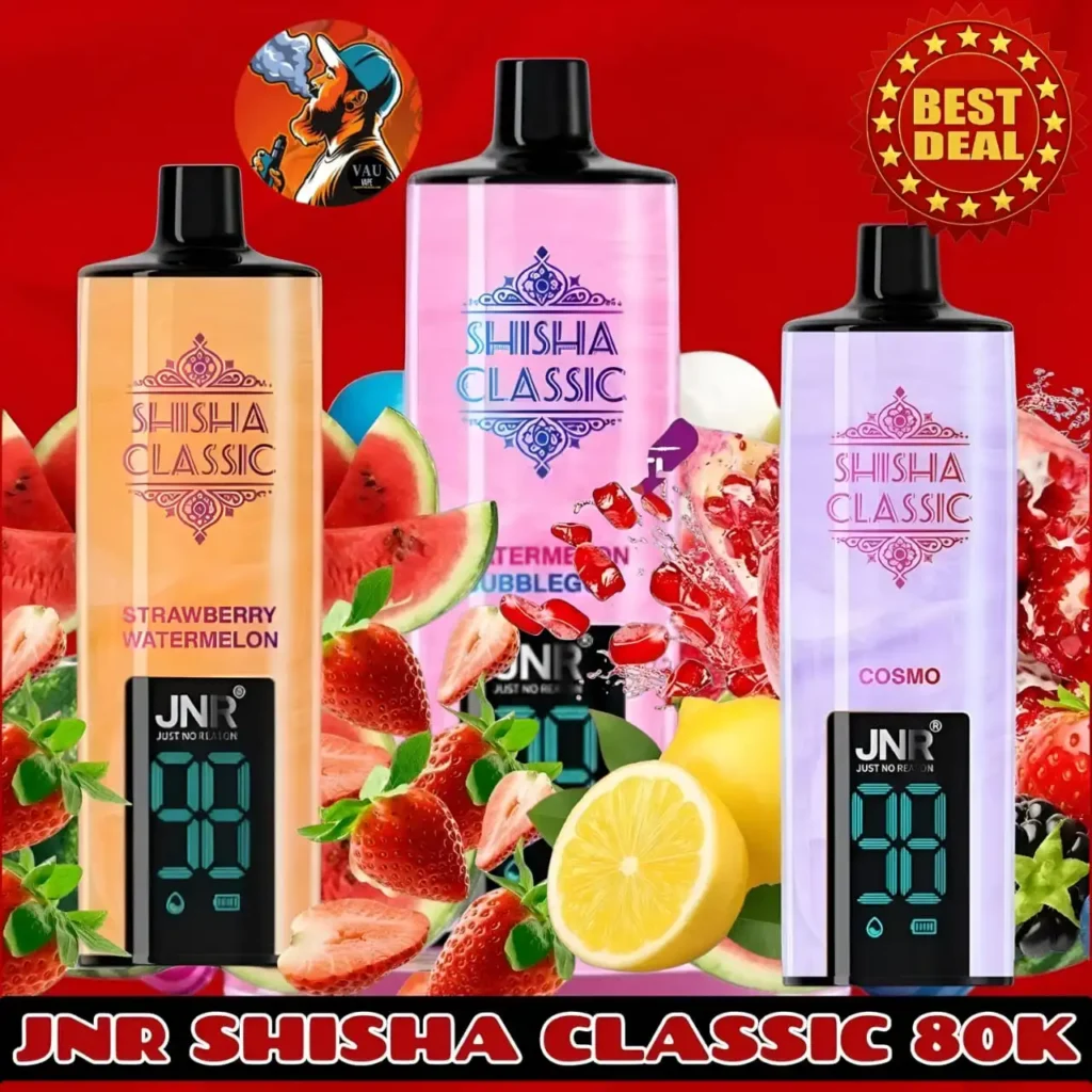 JNR Shisha Classic 80k Disposable Vape – DTL 80000 Puffs in Dubai, UAE