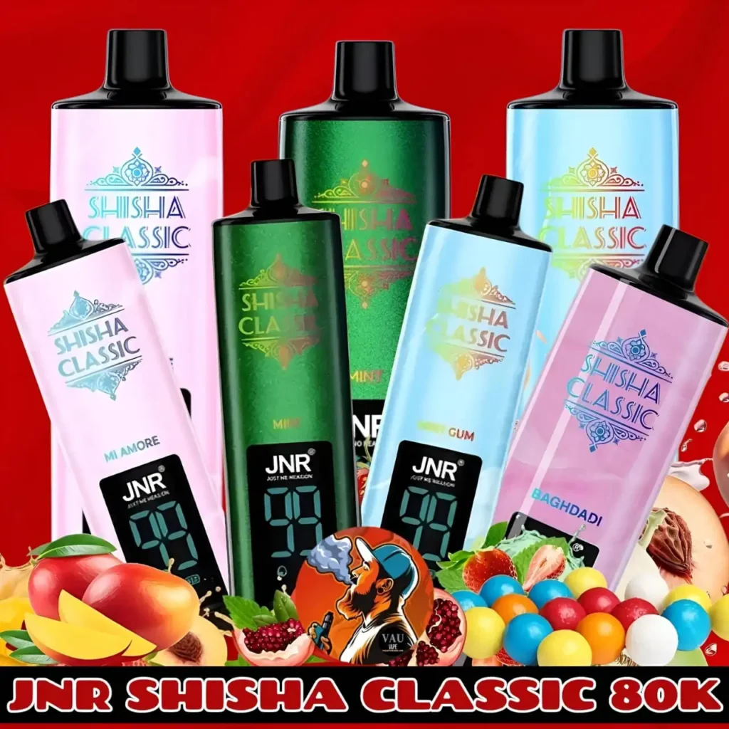 JNR Shisha Classic 80k Disposable Vape – DTL 80000 Puffs in Dubai, UAE