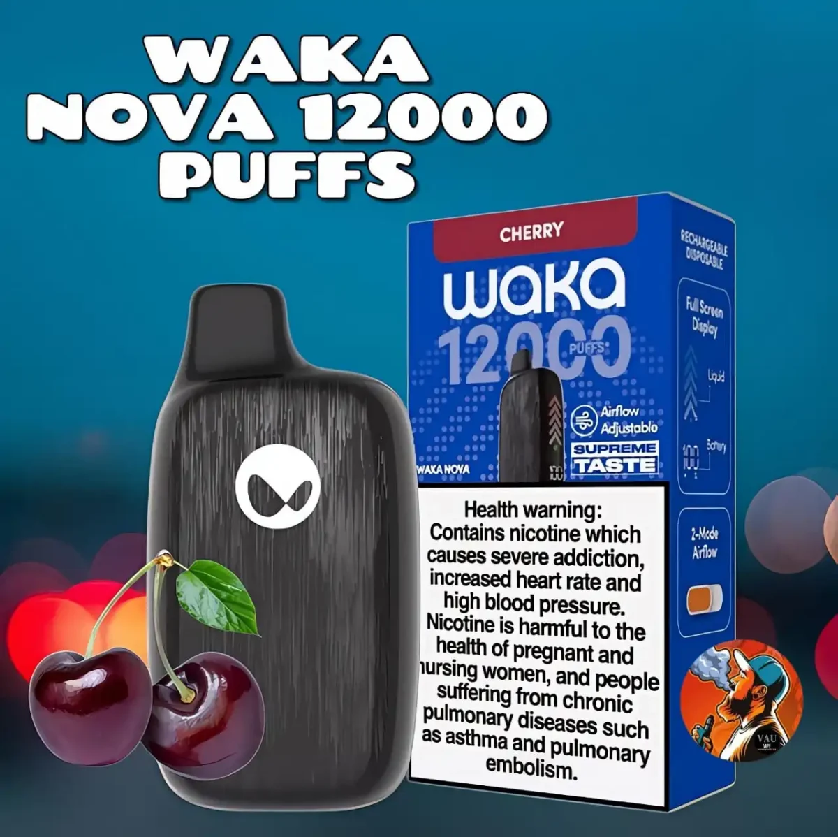 Waka Nova 12000 Puffs Disposable Vape in Dubai UAE