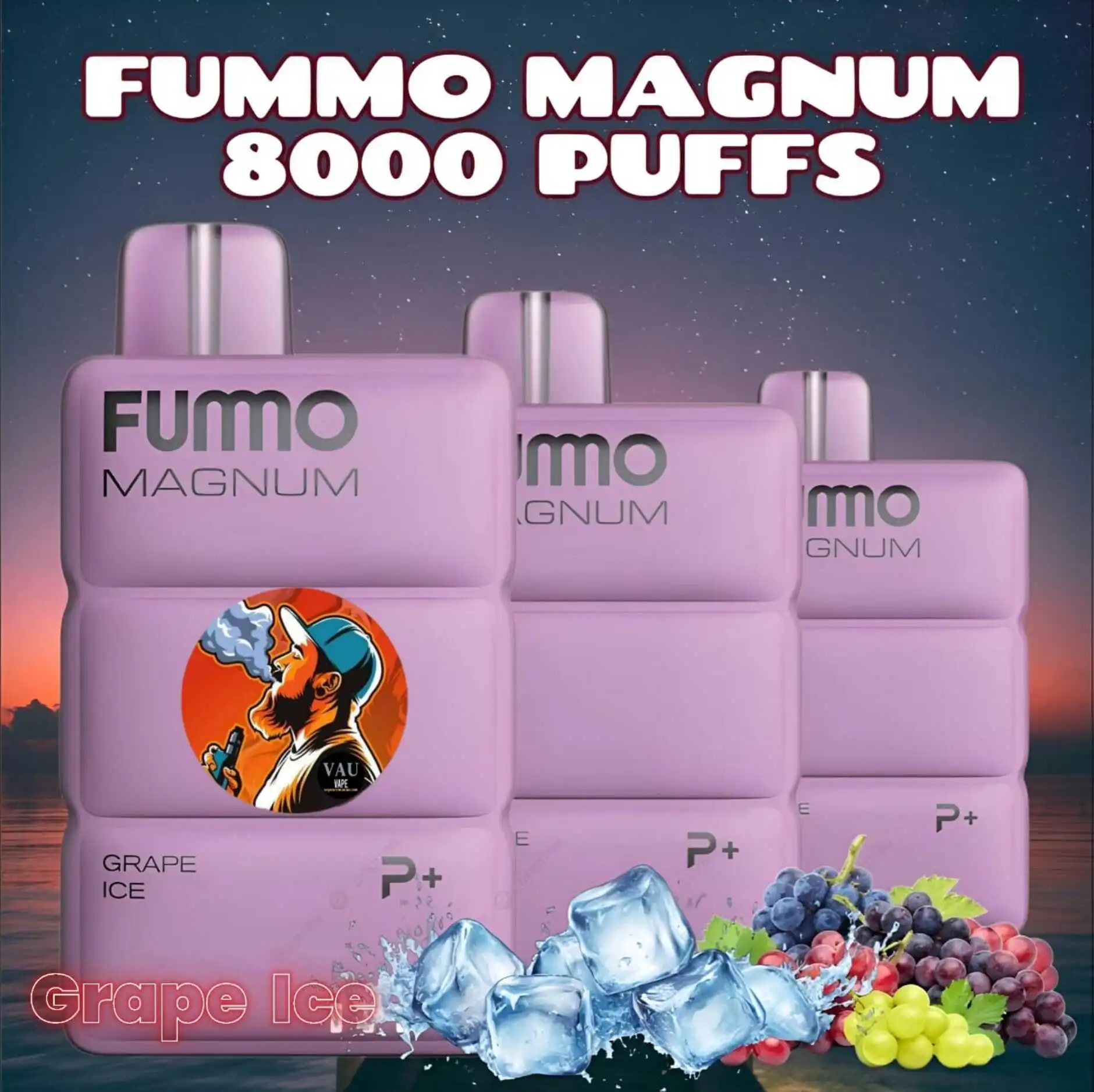 Fummo Magnum Grape Ice 8000 Puffs Disposable Vape in Dubai UAE